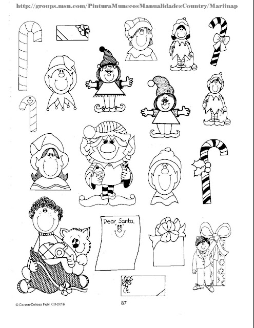 NAVIDAD LAMINAS PARA PINTAR DE NAVIDAD